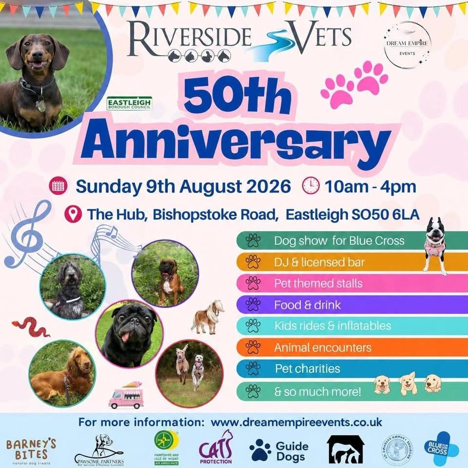 Riverside Vets 50th Anniversary Funday & Dog Show- Eastleigh