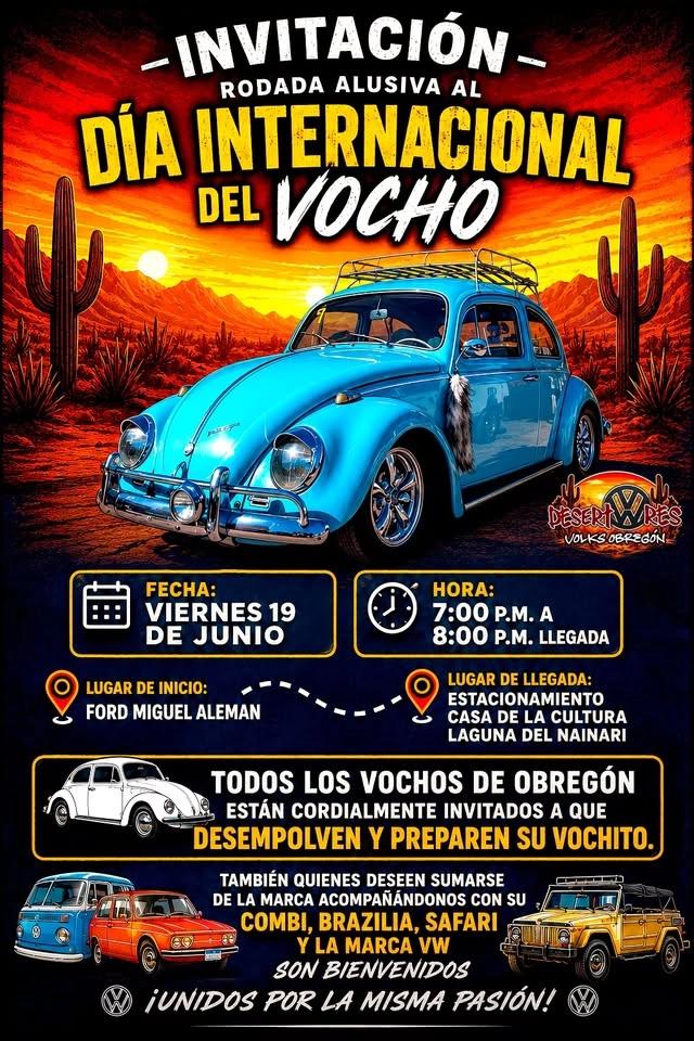 Rodada aluciva al Día Internacional del Vocho