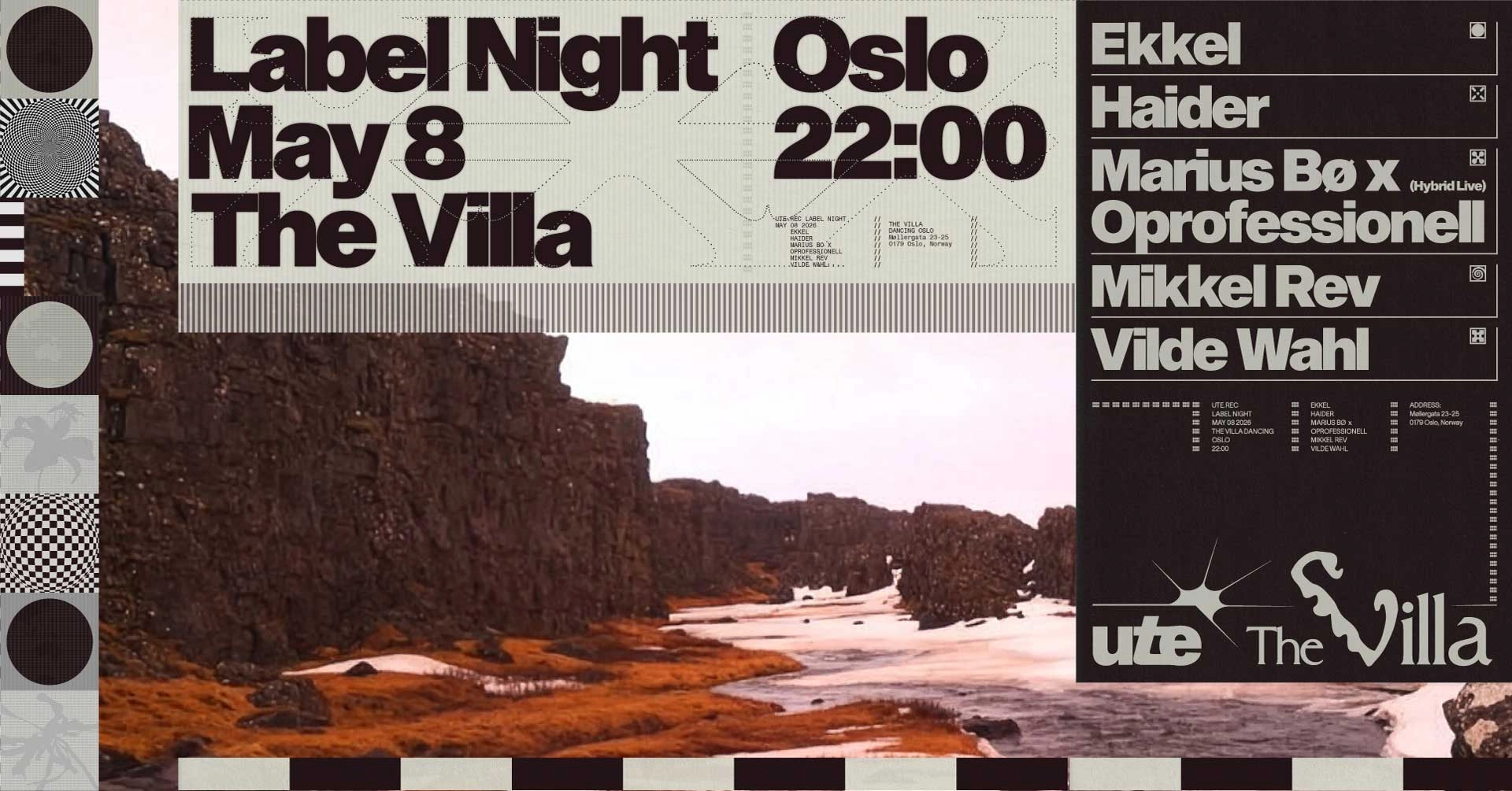 Ute.Rec Label Night / The Villa 19 years