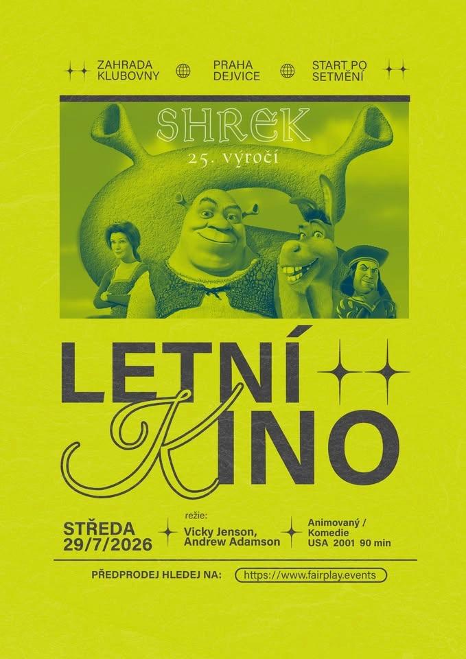 Letní kino v Klubovně • Shrek - 25. výročí OMG
