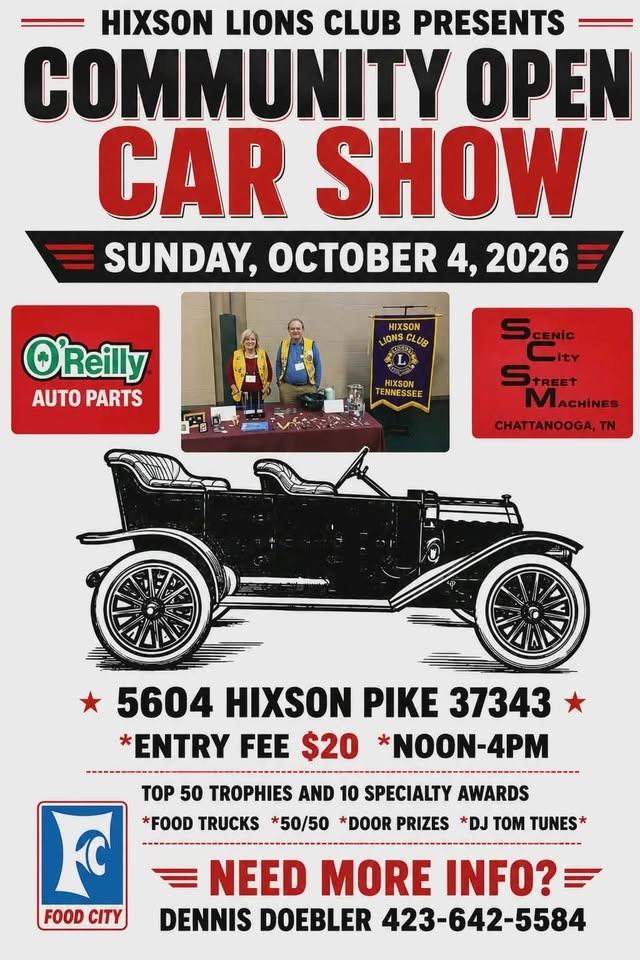 Hixson Lions Open Car Show, 6th Annual