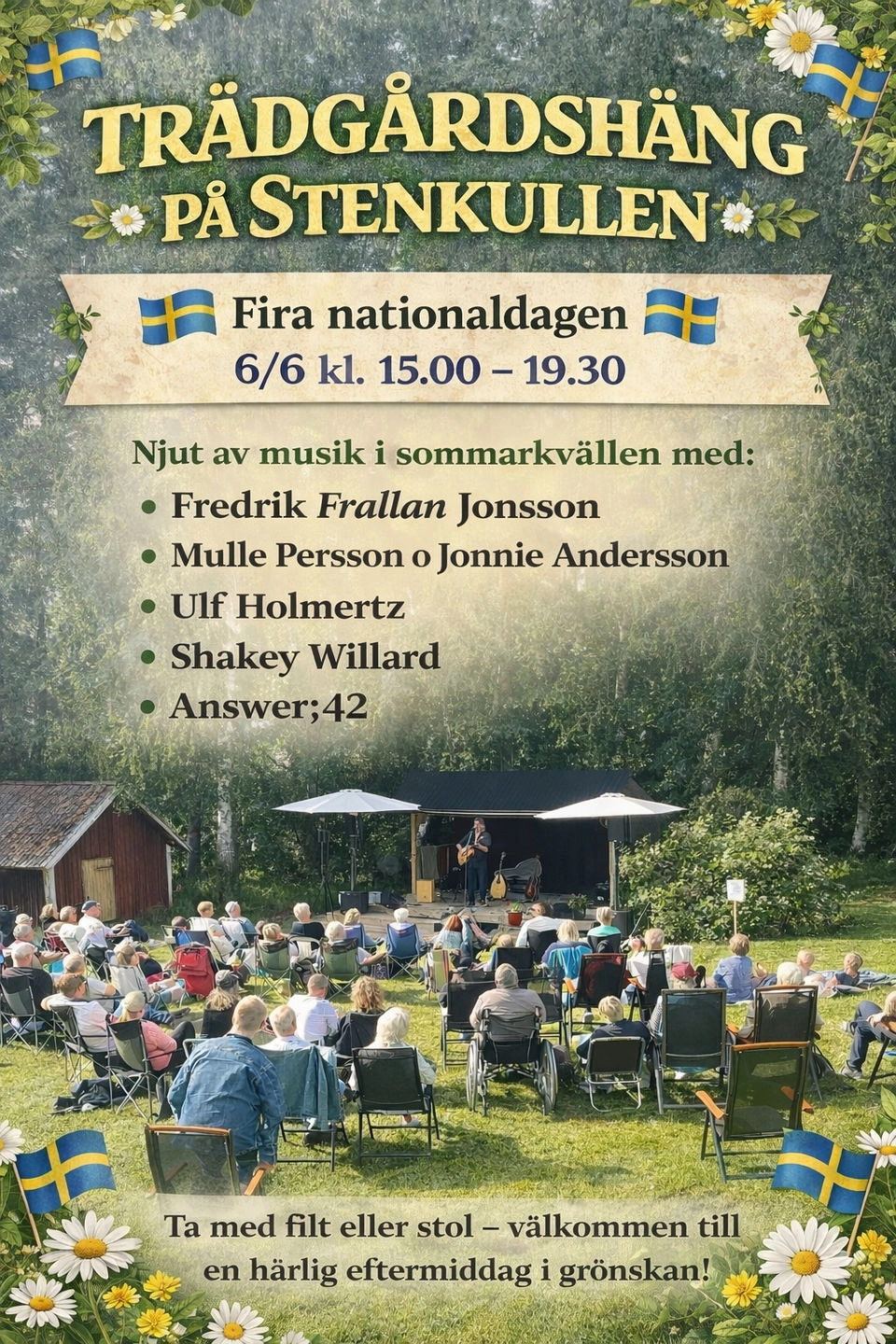 Trädgårdshäng på Stenkullen