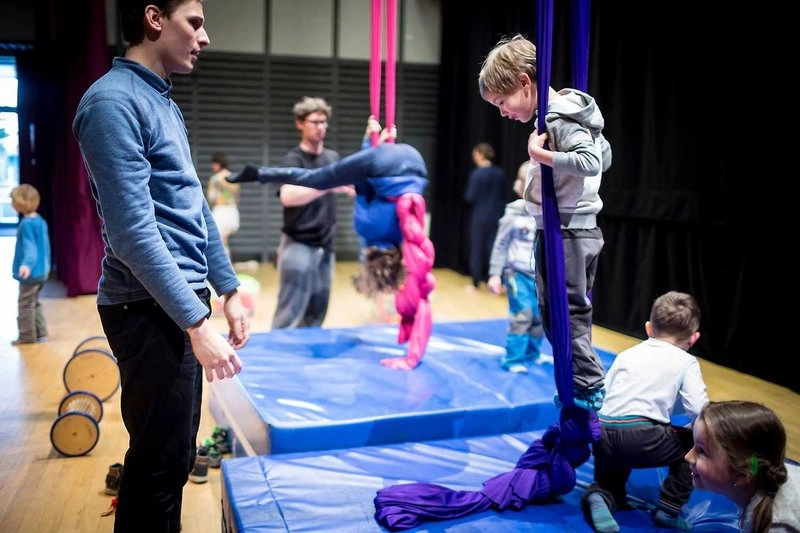 Cirkusový workshop v KD Mlejn