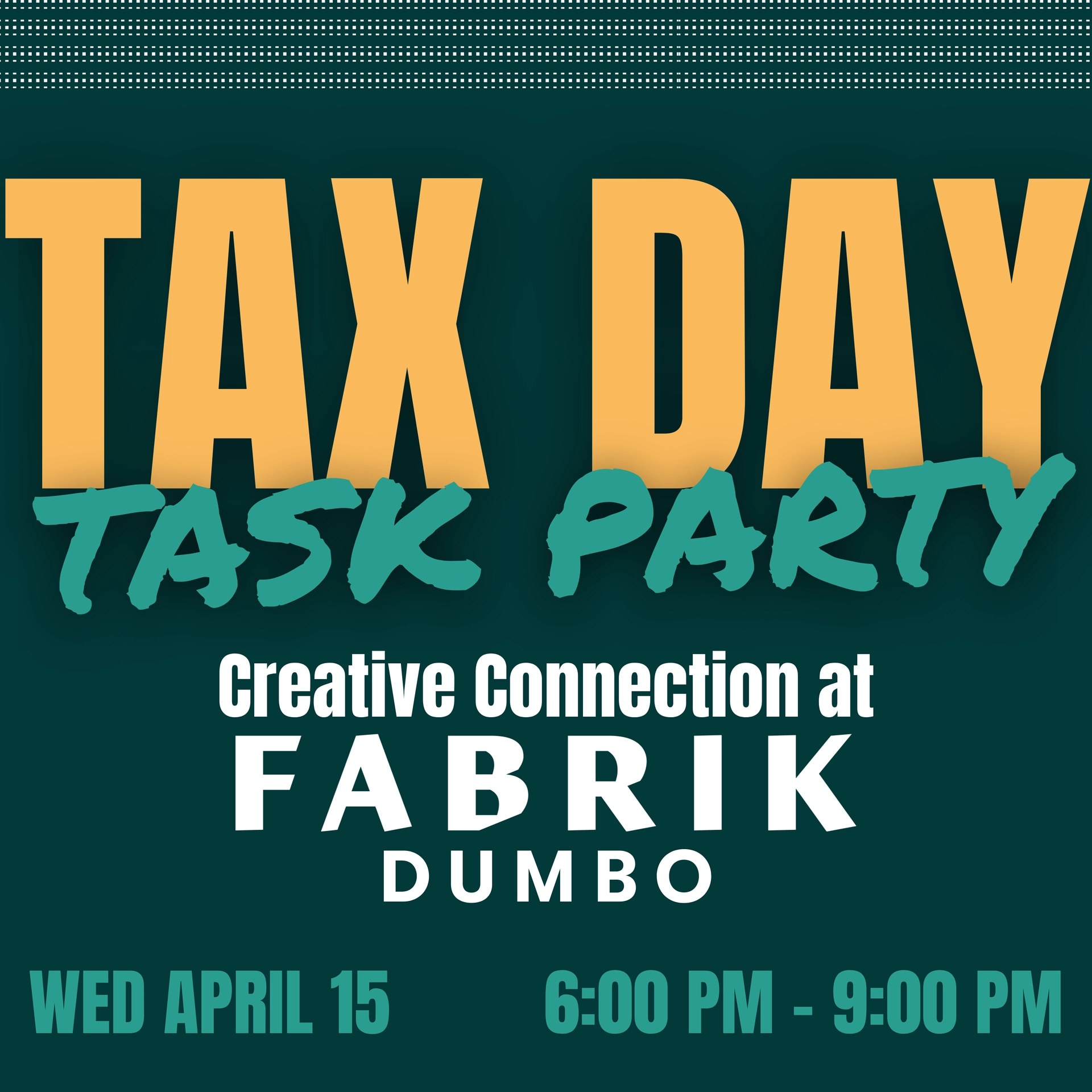 TAX DAY TASK PARTY!