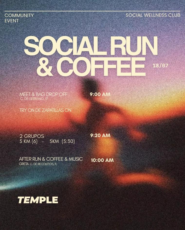 social run & coffee (try on zapatillas ON)