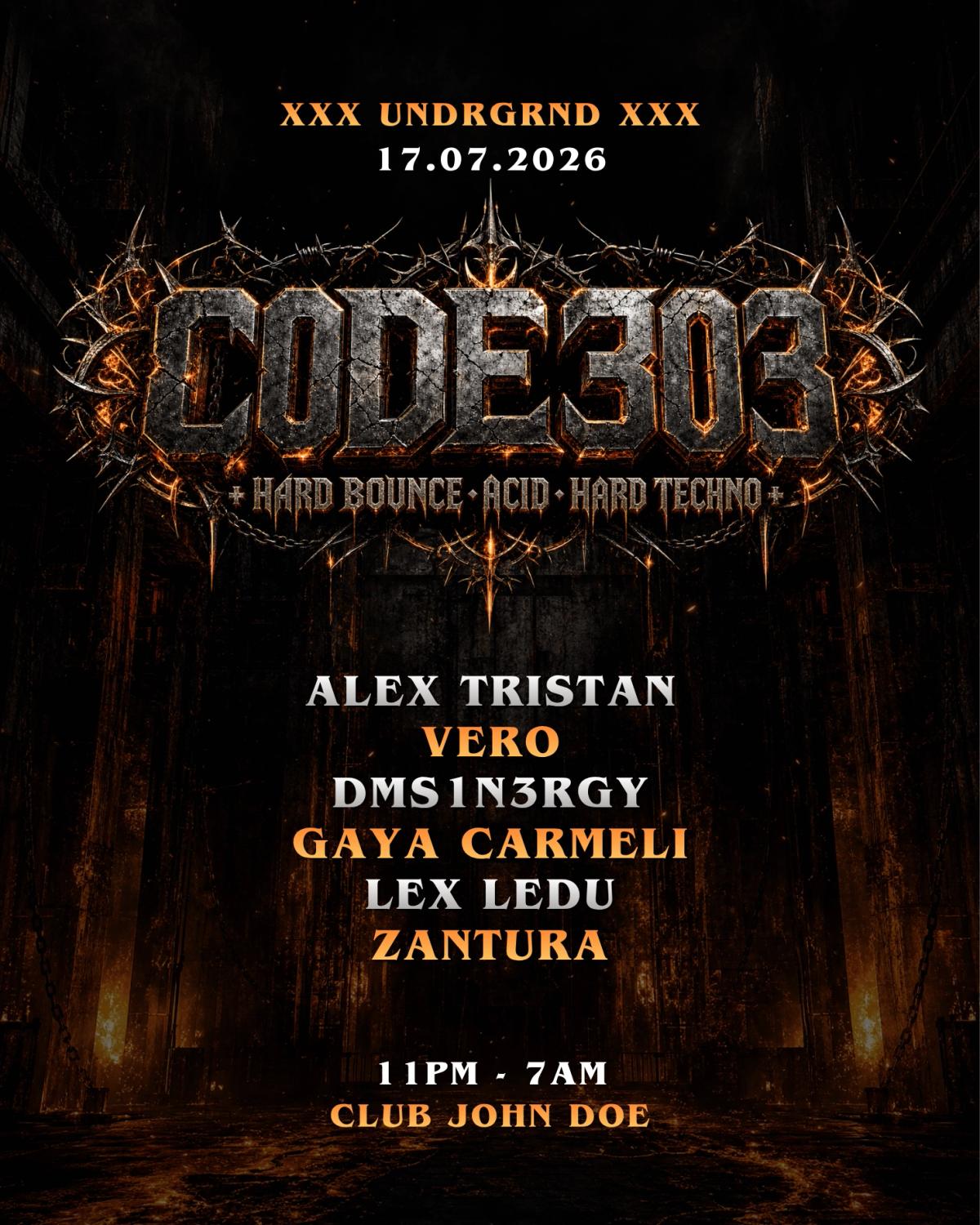 CODE 303 x UNDRGRND