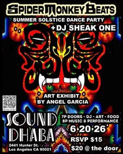 SpiderMonkey Beats: Summer Solstice Dance Party w/ DJ Sheak One