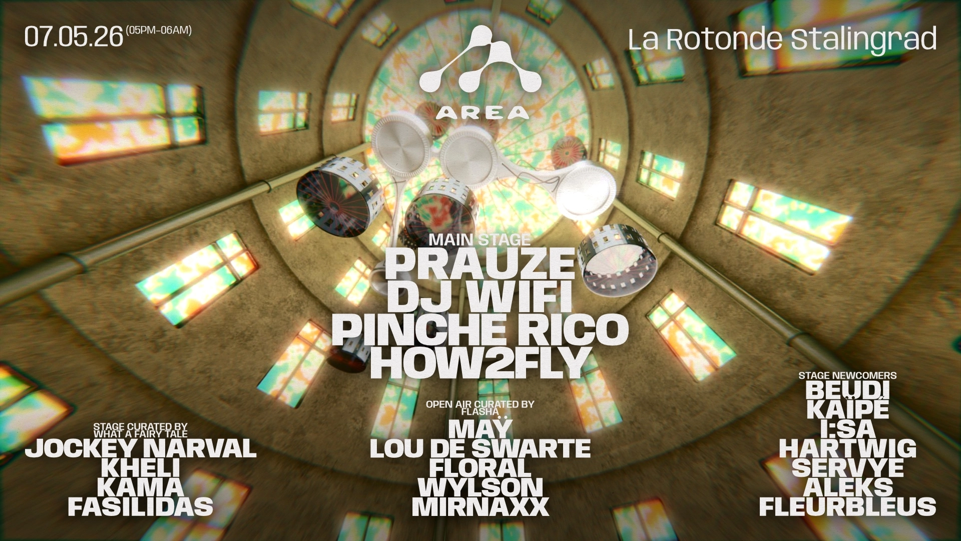 AREA OPEN-AIR + CLUB: Prauze · DJ WIFI · how2fly