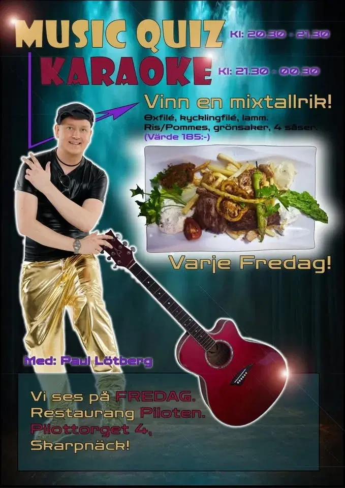 Quiz & Karaoke med Paul