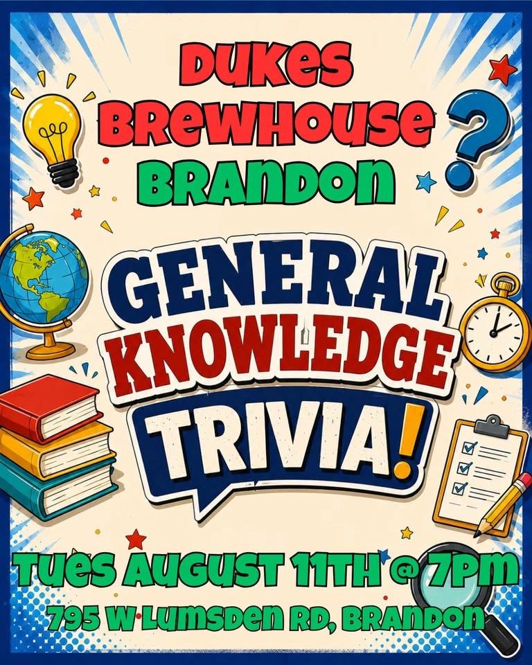 General Knowledge Trivia @ Duke's Brewhouse Brandon