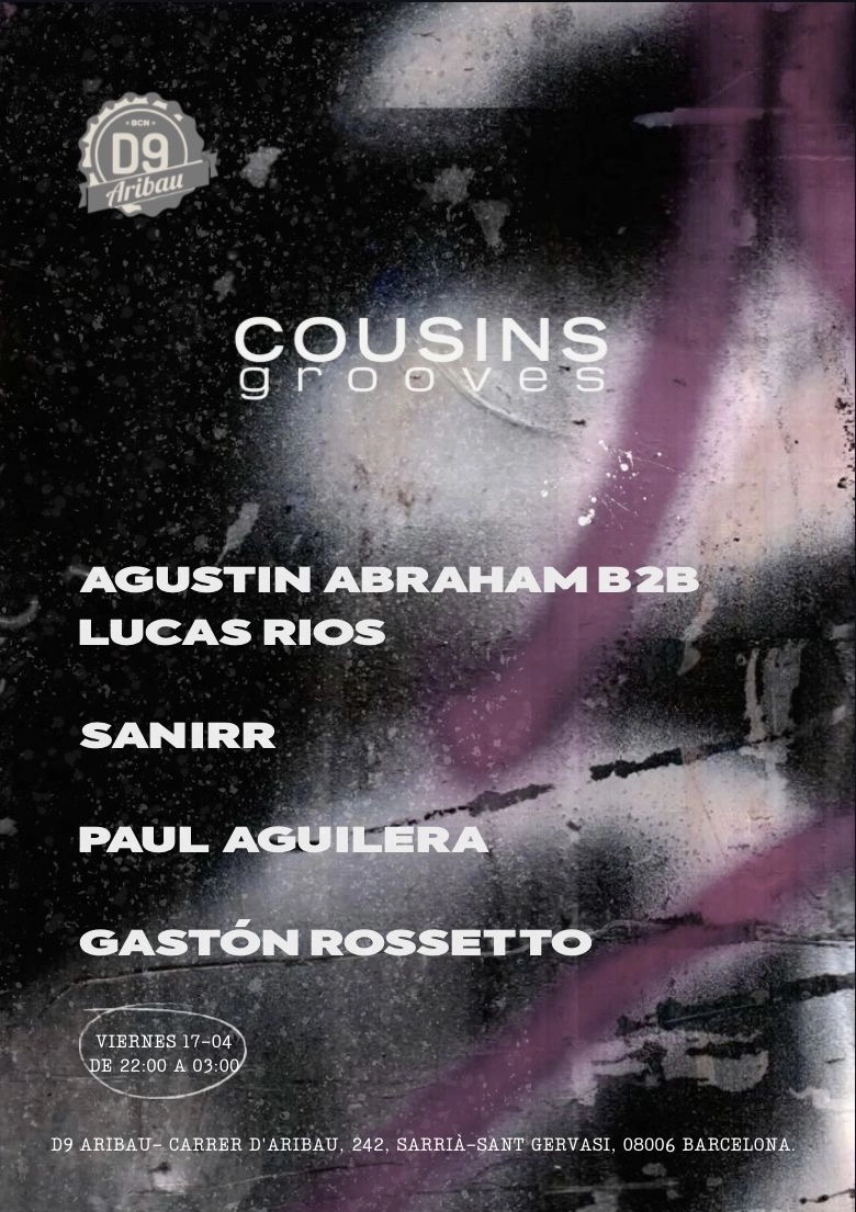 Cousin's Grooves present. Barcelona Edition