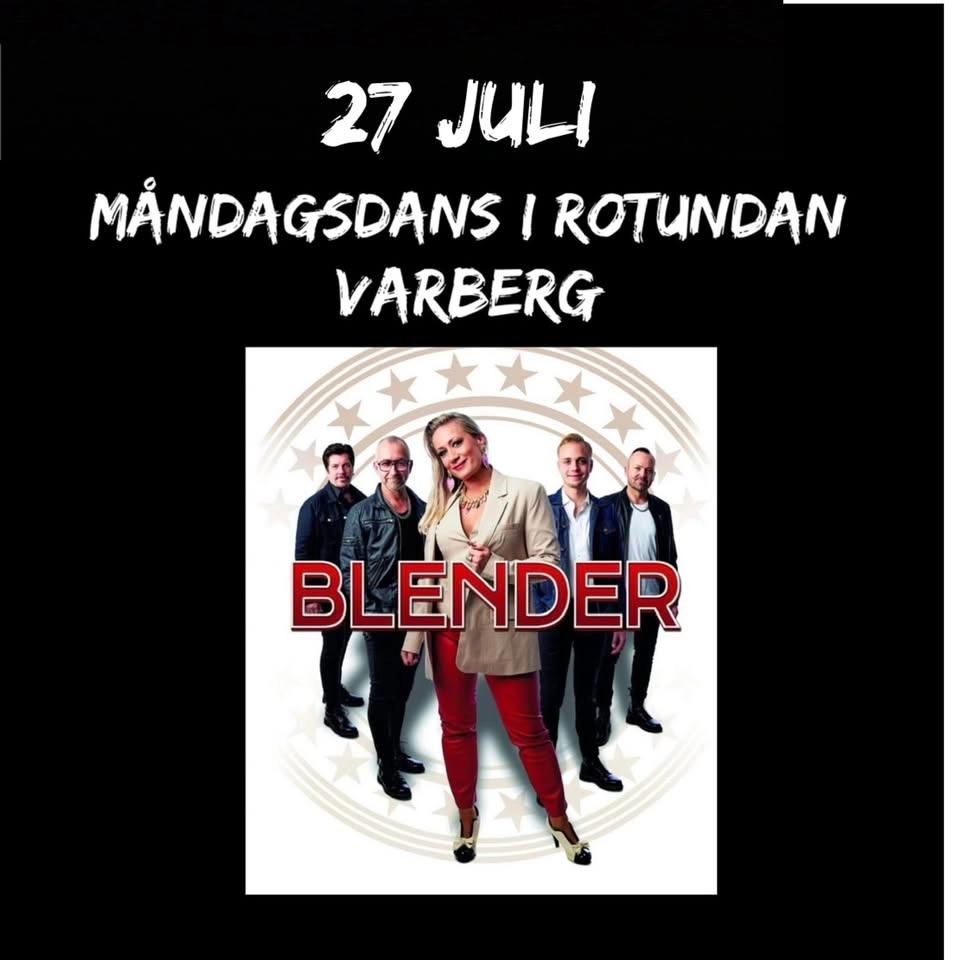 Måndagsdans till Blender i Varberg 27 juli 2026