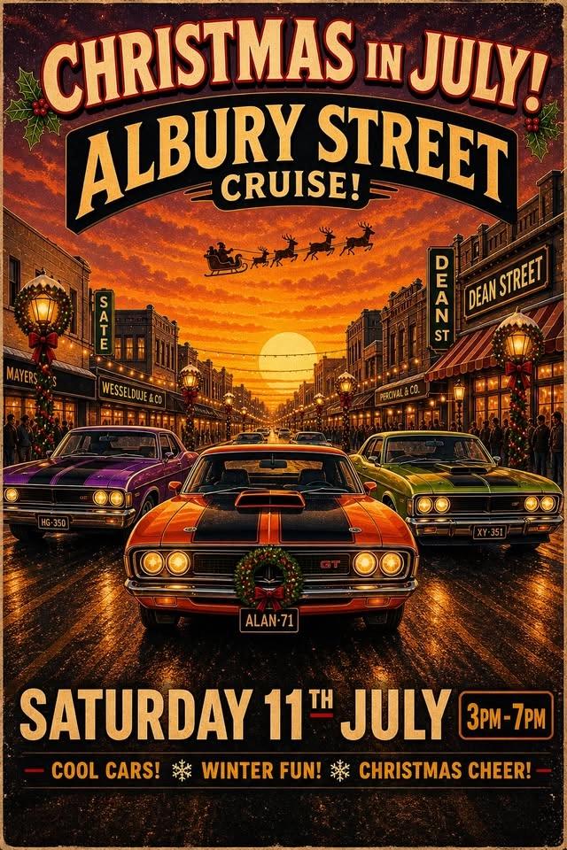 Christmas in July Albury Street Cruise