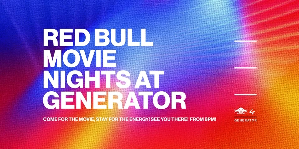 Red Bull Movie Nights at Generator — on April Thursdays!