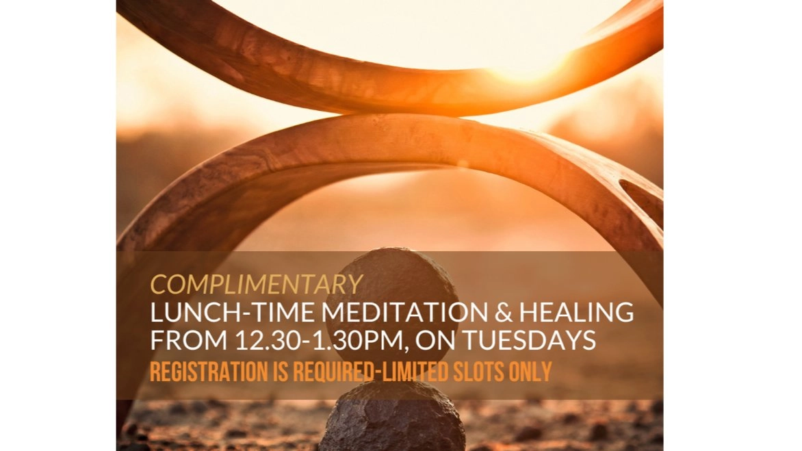 Lunch-Time Meditation & Healing (Complimentary)