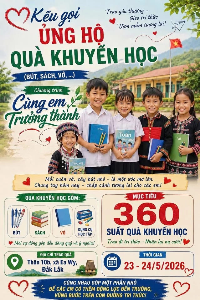 Chương trình “Cùng em trưởng thành “ năm 2026