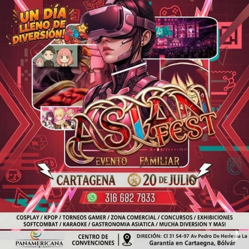 Asian Fest Cartagena 20 de julio