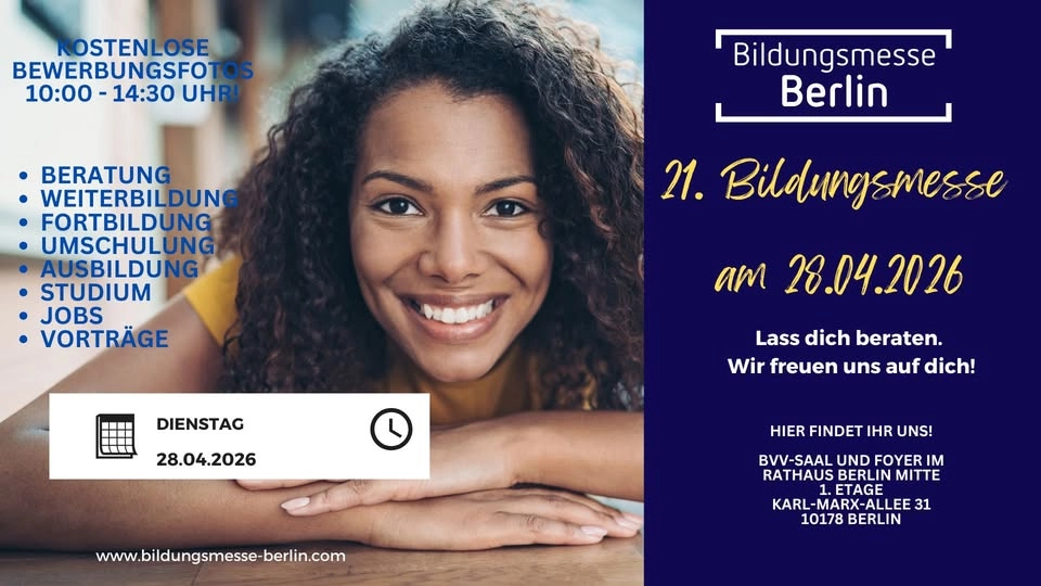 21. Bildungsmesse Berlin – Deine Zukunft