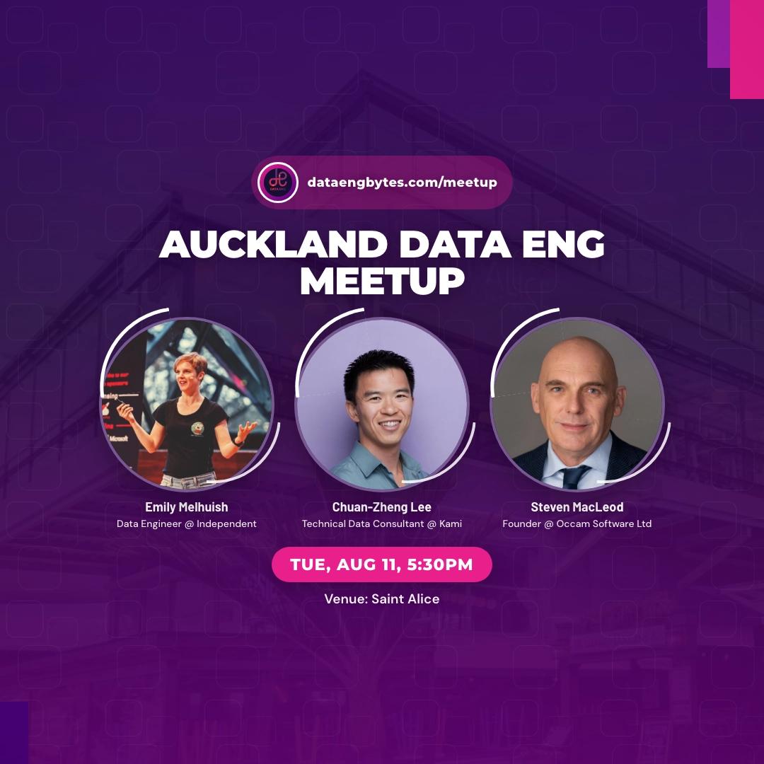 Auckland Data Eng meetup, August 2026