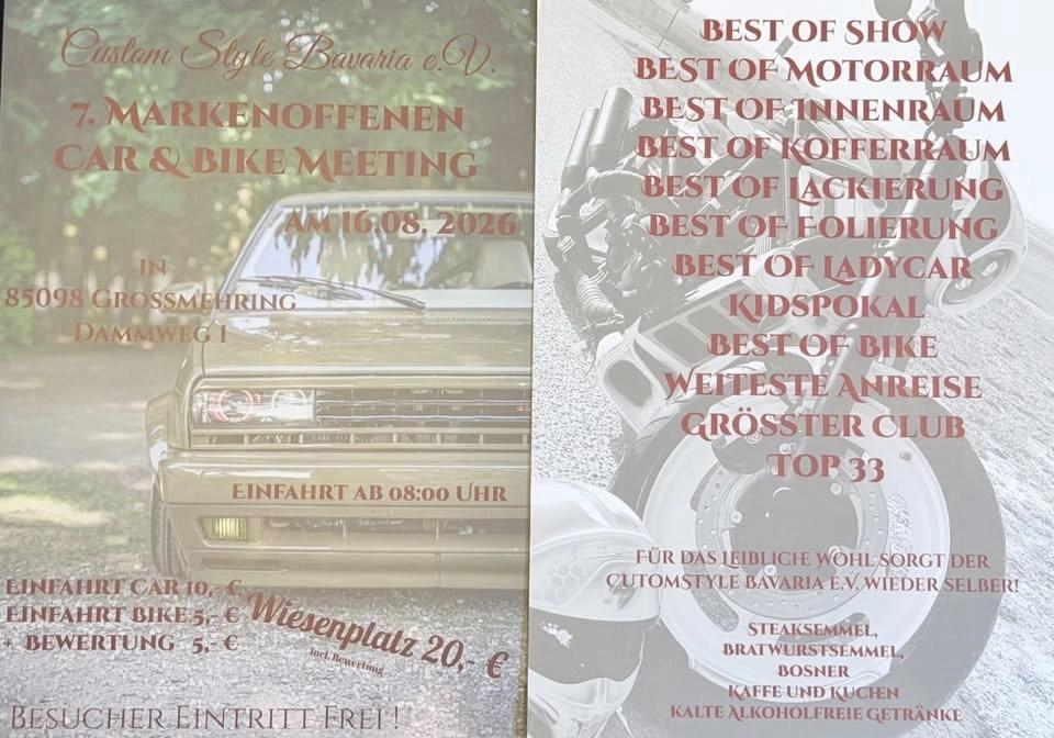 7. Markenoffenes Car & Bike Meeting