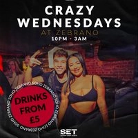 Crazy Wednesday @ Zebranos Every Wednesday