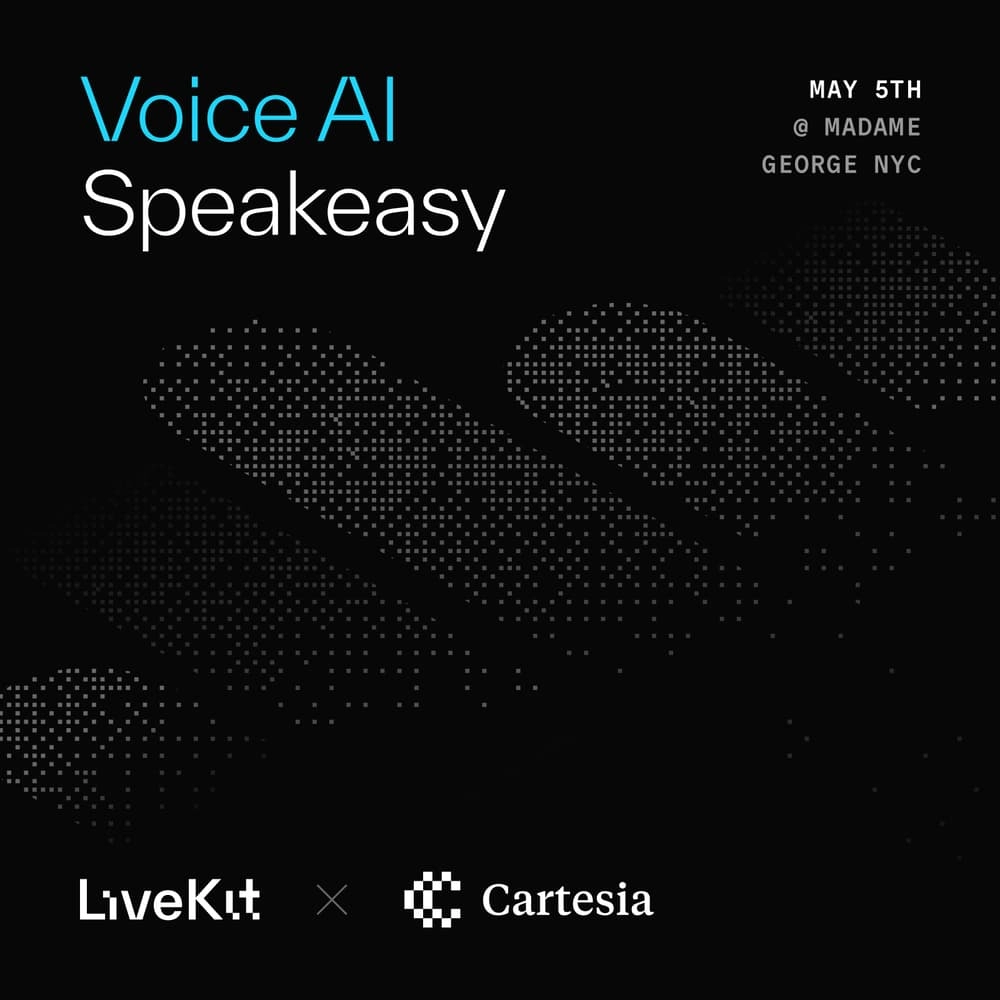 Voice AI Speakeasy hosted by LiveKit & Cartesia | #AIAgentWeek