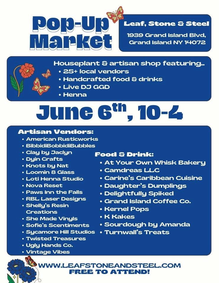 Outdoor Vendor Pop-Up at Leaf, Stone & Steel