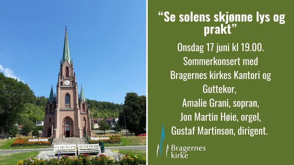 "Se solens skjønne lys og prakt" - Sommerkonsert med Bragernes kirkes guttekor og kantori