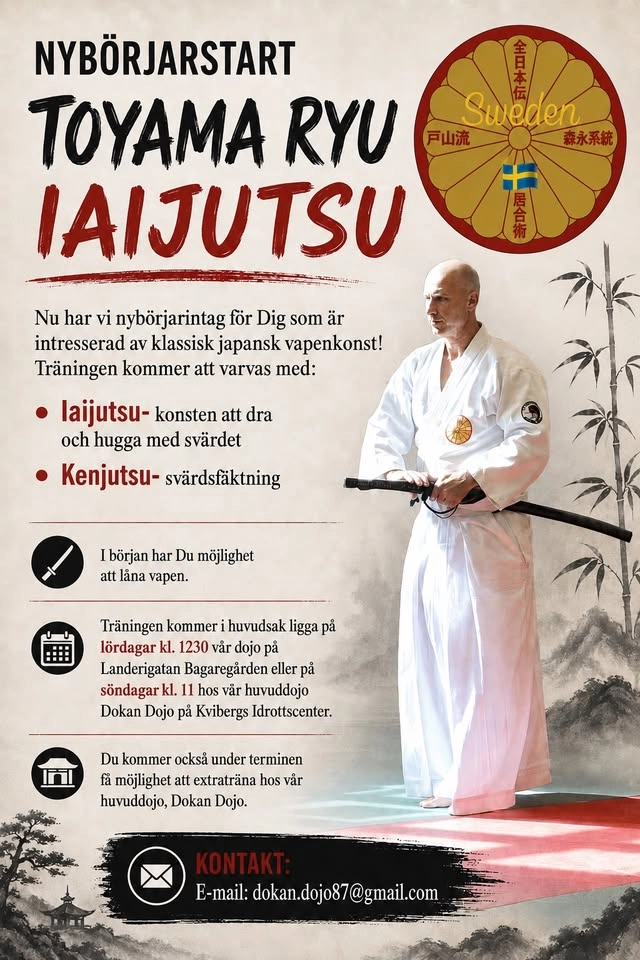 Nybörjarstart Toyama Ryu Iaijutsu