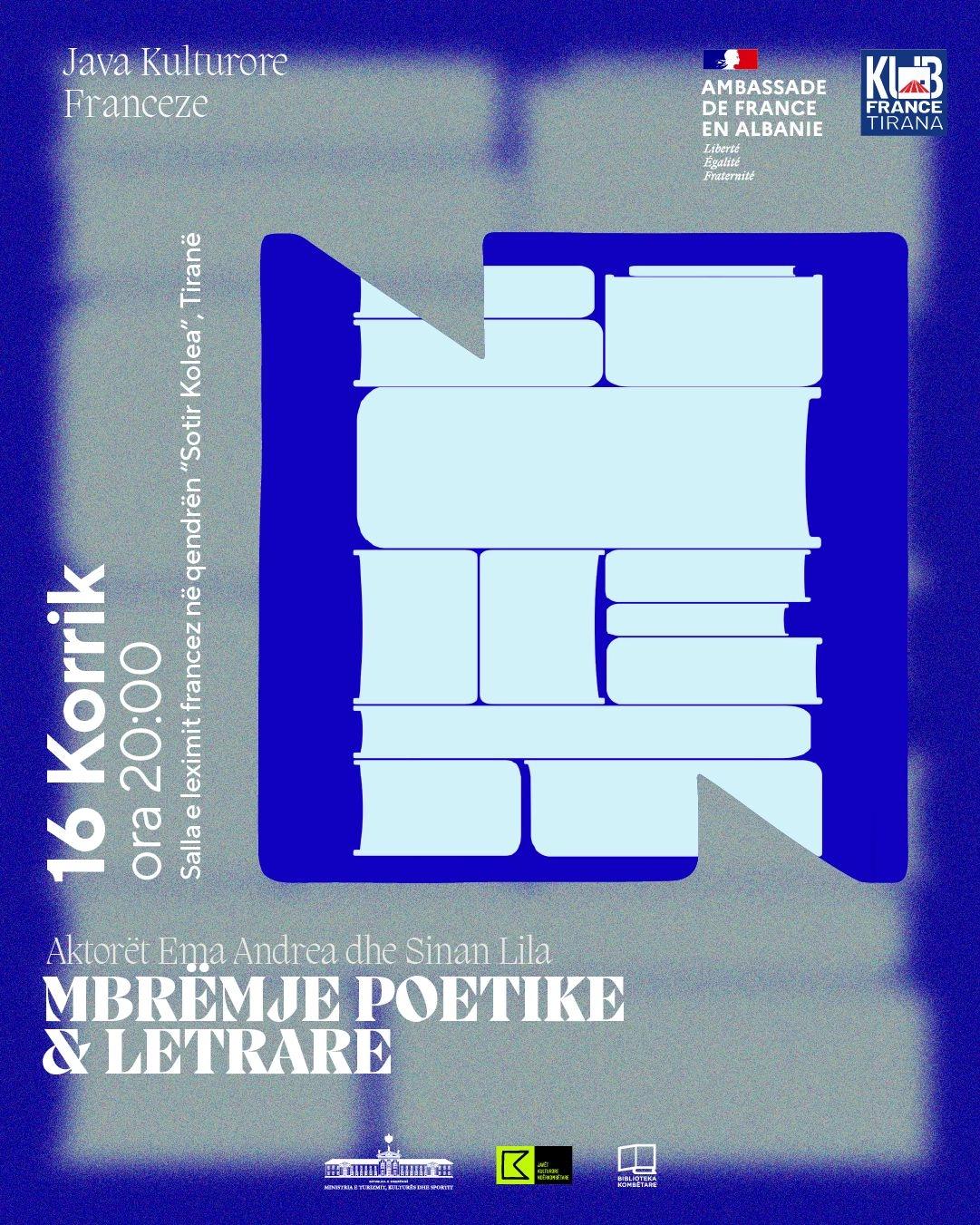 Mbrëmje poetike dhe letrare me aktorët Ema Andrea dhe Sinan Lila