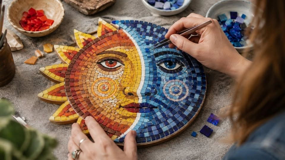 Sun and Moon Mosaic Workshop
