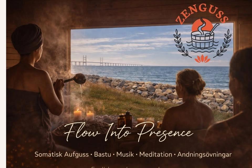Somatisk Aufguss · Bastu · Breathwork · Meditation · Musik · Två sessioner