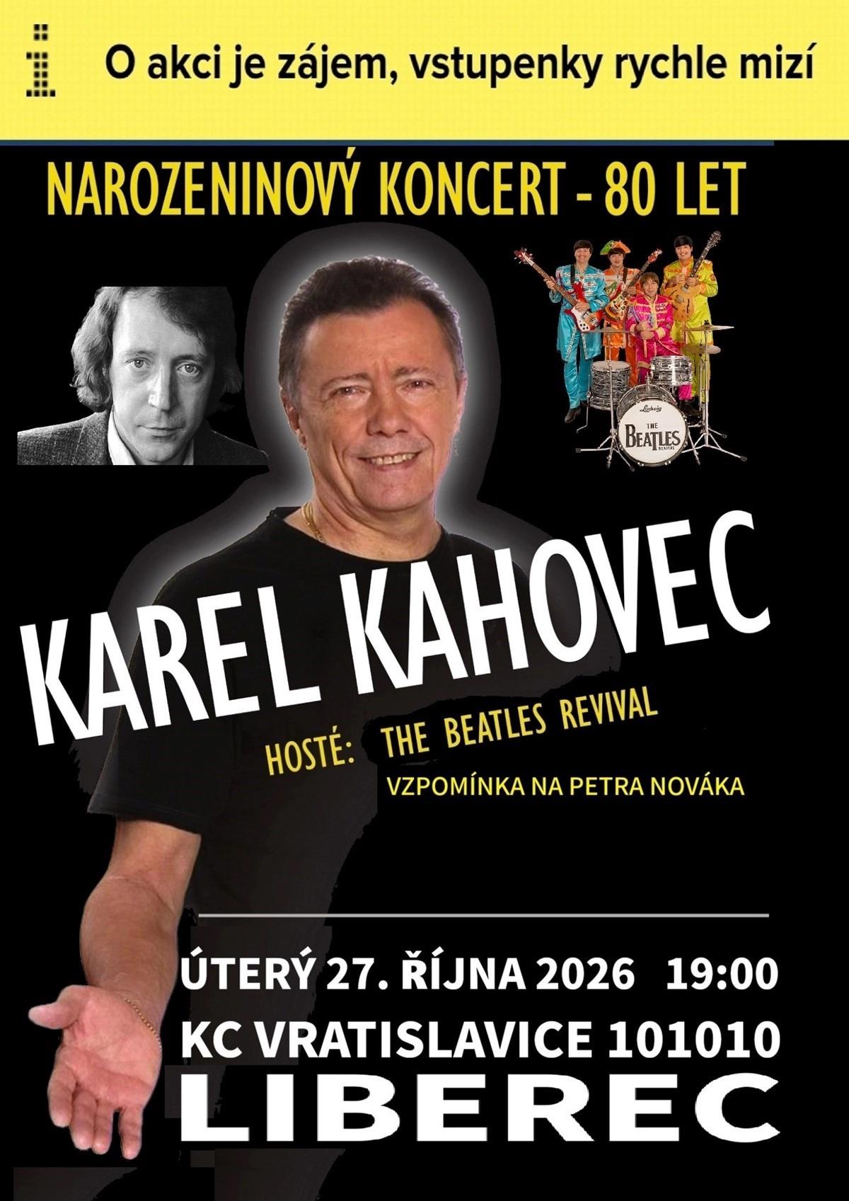 Legendární Karel Kahovec 80 Tour + The Beatles Revival