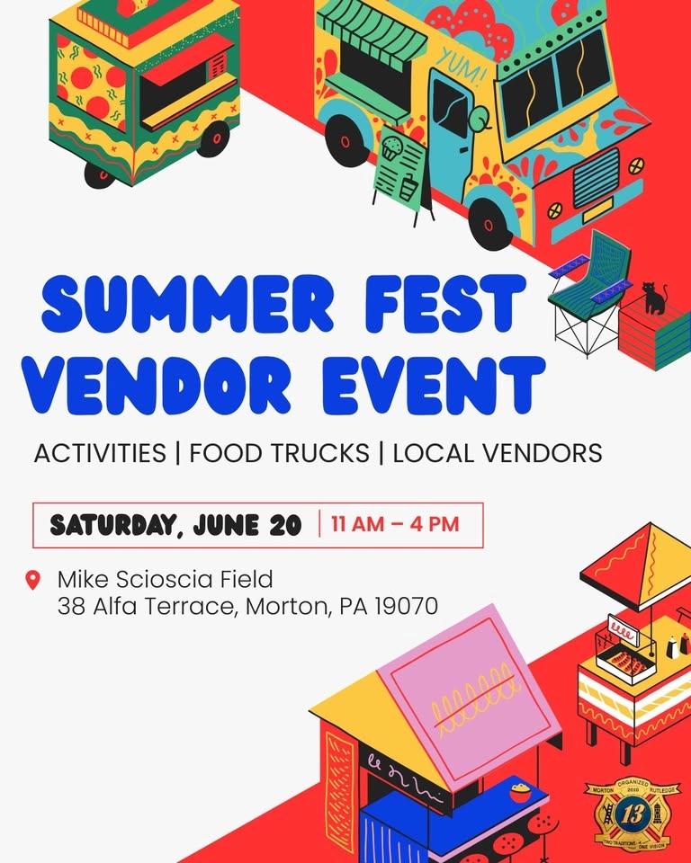 Morton-Rutledge Fire Company Summer Fest Vendor Event