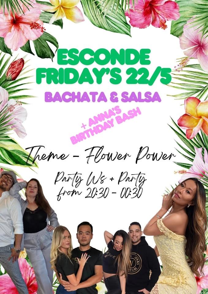 Esconde Friday Afterwork - 100% Bachata & 100% Salsa Social 22/5 - Annas Bday Bash Edition 💃🔥