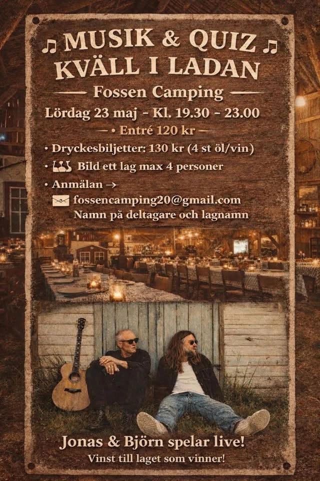 🎶 MUSIK & QUIZ-KVÄLL I LADAN 🎶