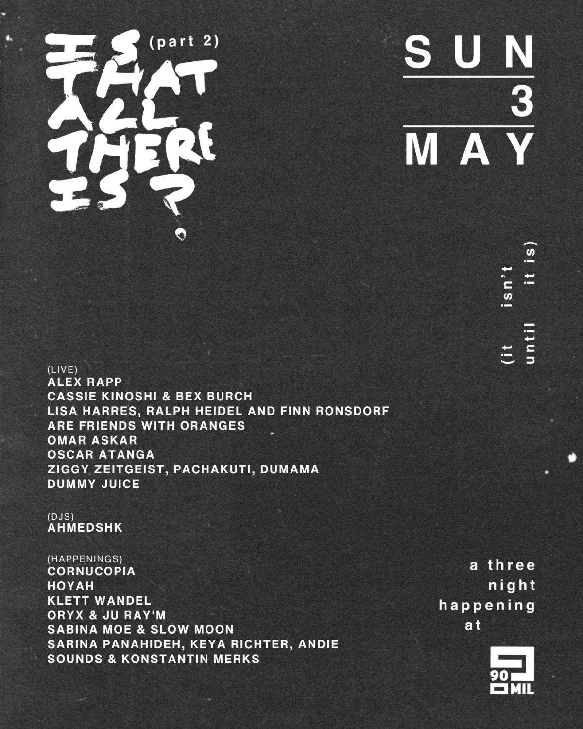 A 90mil Festival___IS THAT ALL THERE IS?