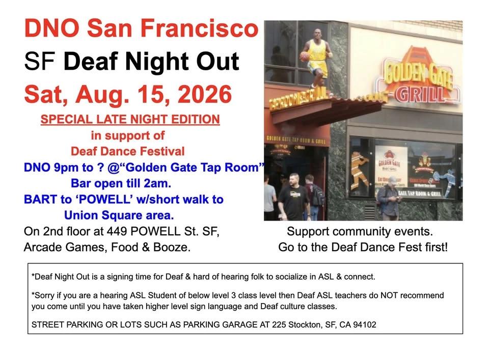 DNO SF Deaf Night Out