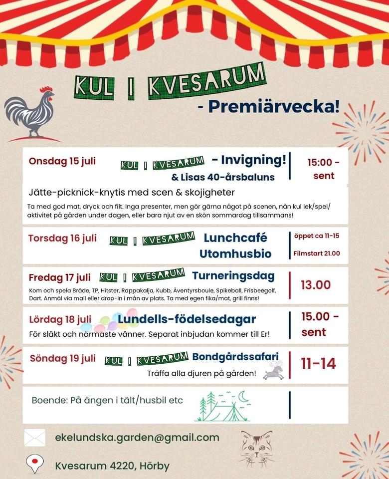Kul i Kvesarum: Preimärvecka!