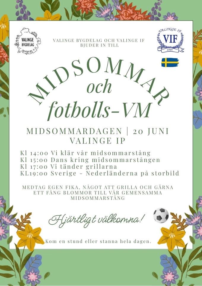 Midsommarfirande och Fotbolls-VM