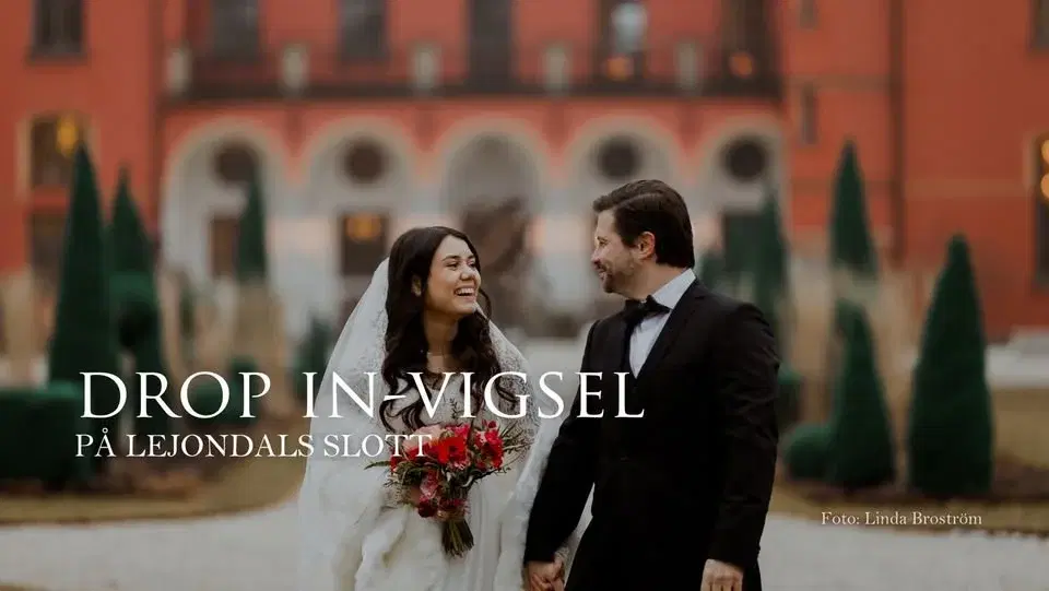 Drop in-vigsel på Lejondals Slott ❤️