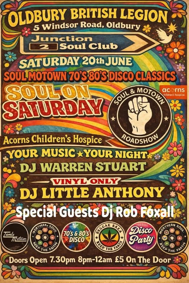 Northern Soul Tamla Motown And 70'S Disco Classics Night