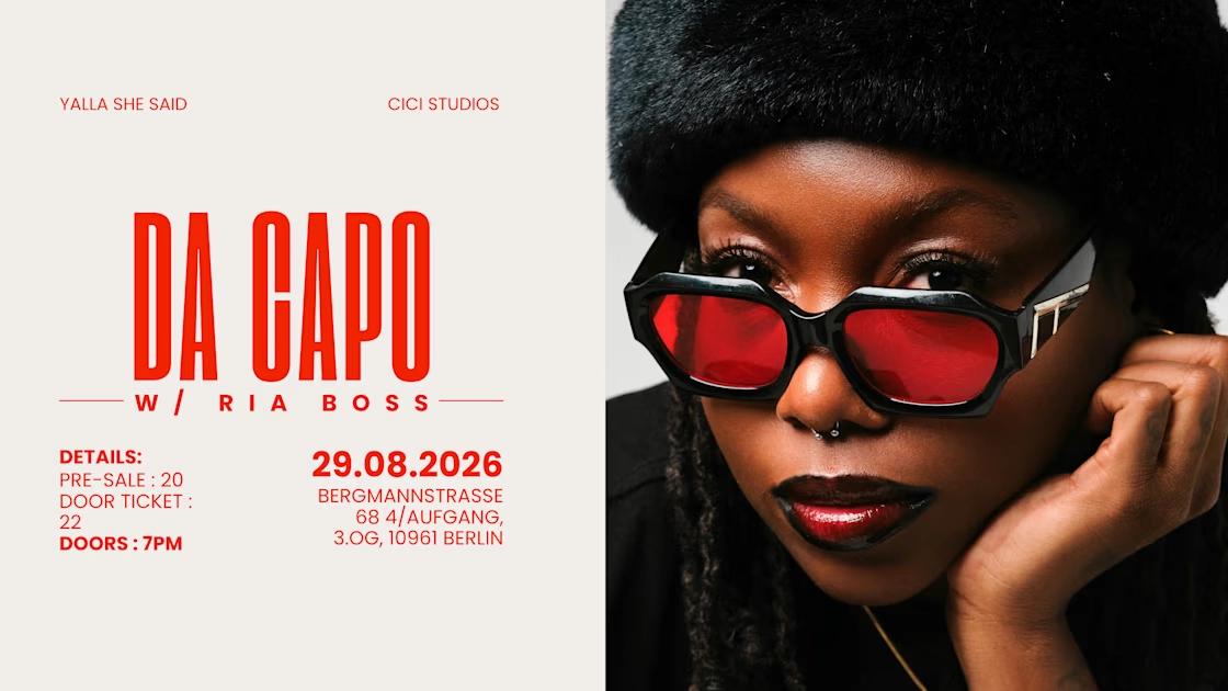 Da Capo W/ Aÿa - Live @ Cici Studios Berlin