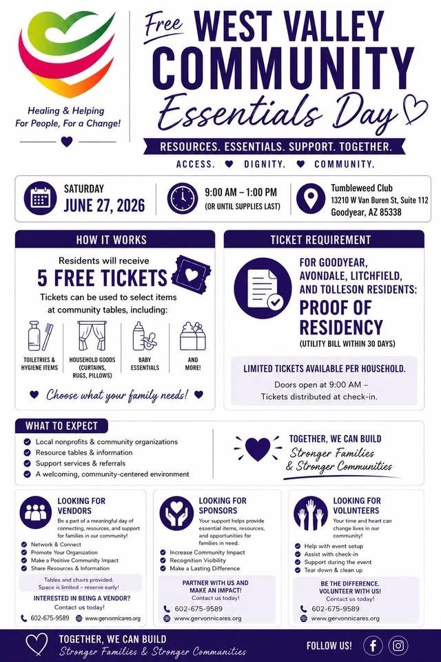 Free West Valley Community Essentials Day