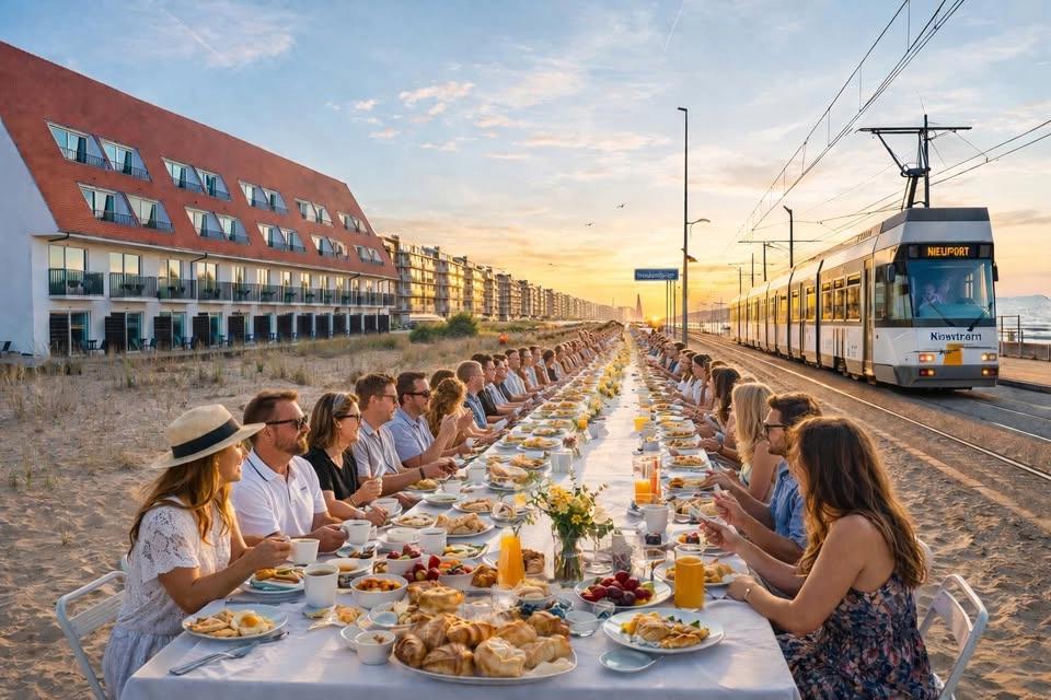 🥐🌅 De langste ontbijttafel bij The Dunes