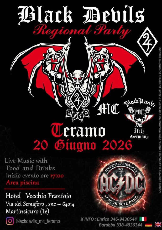 BLACK DEVILS MC REGIONAL PARTY - 20 GIUGNO 2026