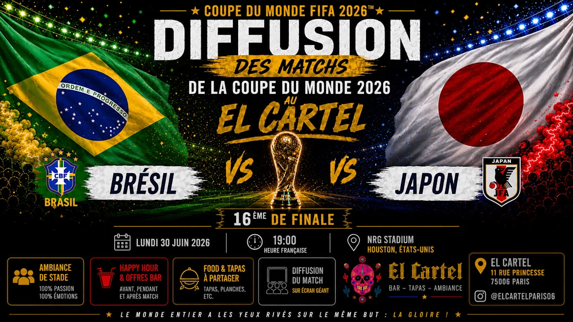 Coupe Du Monde - 16eme - Bresil Vs Japon - Écran Géant