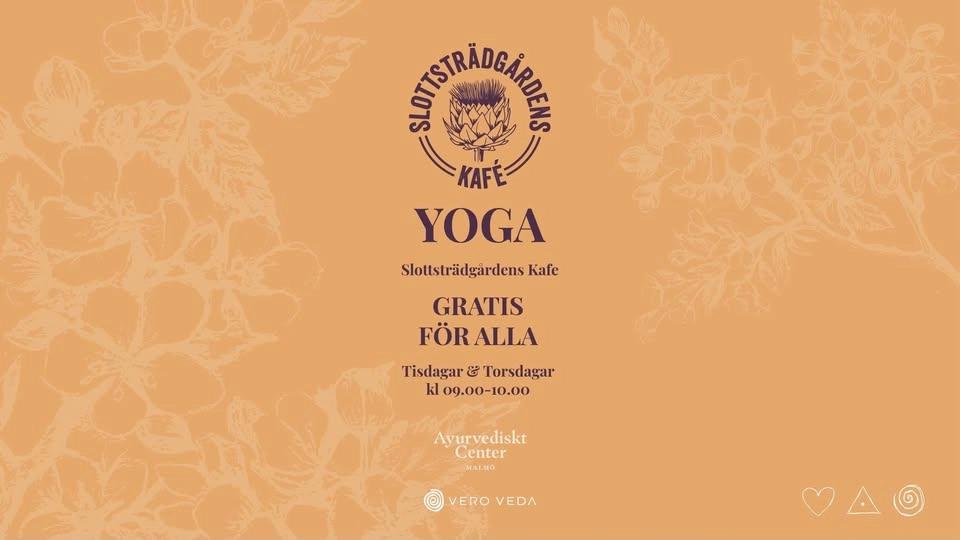 Yoga med Slottsträdgårdens Kafé: Grattis! Det är gratis :)