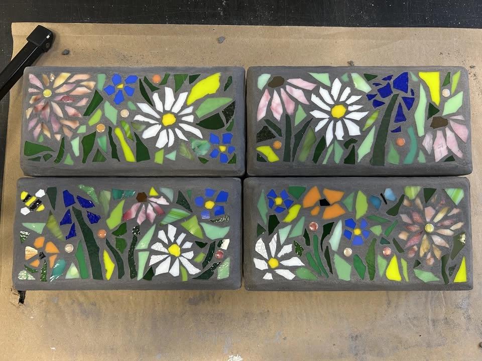 2 part Mosaic Brick or Stepping stone class- registration required