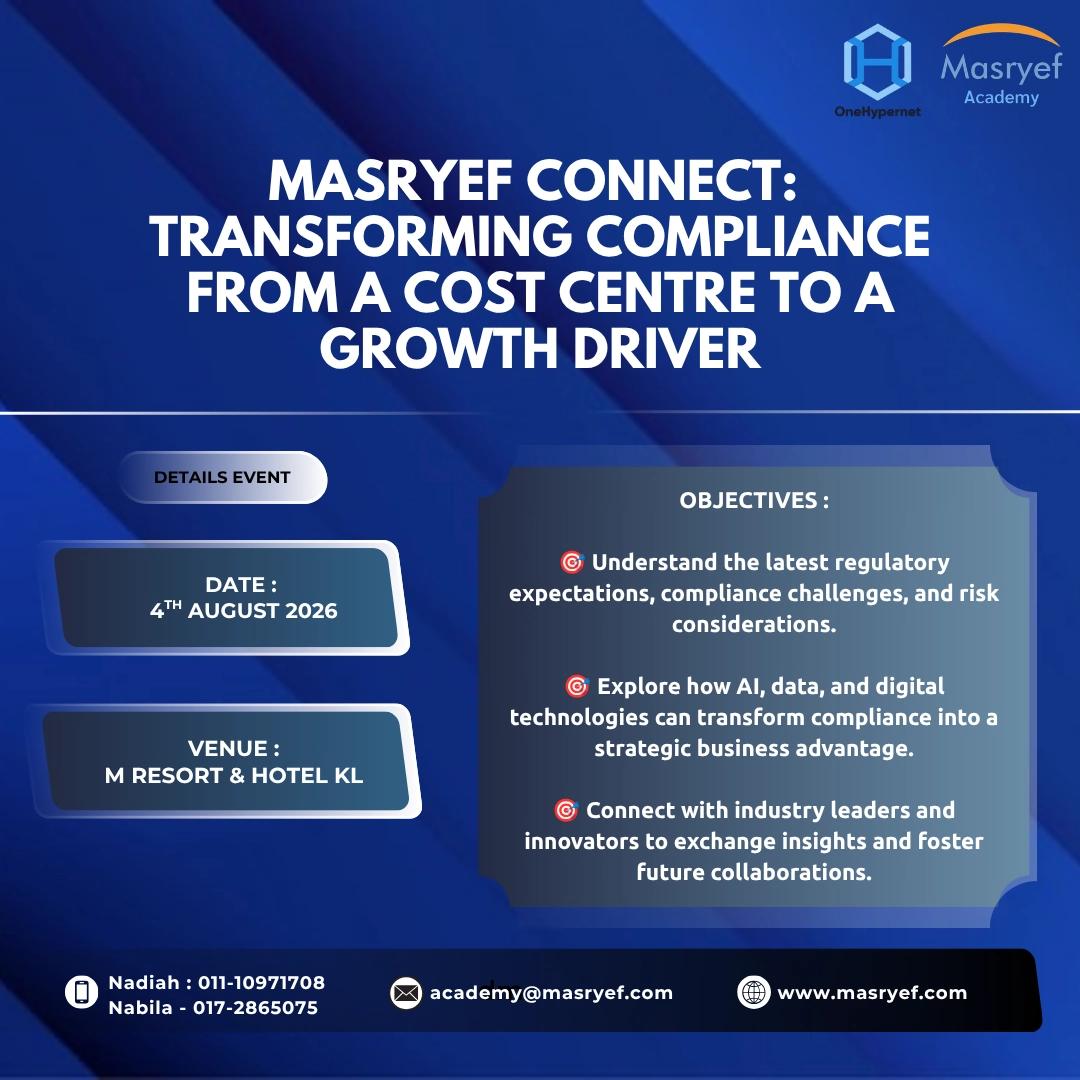 Masryef Connect: Transforming Compliance from A Cost Centre to A Growth Driver